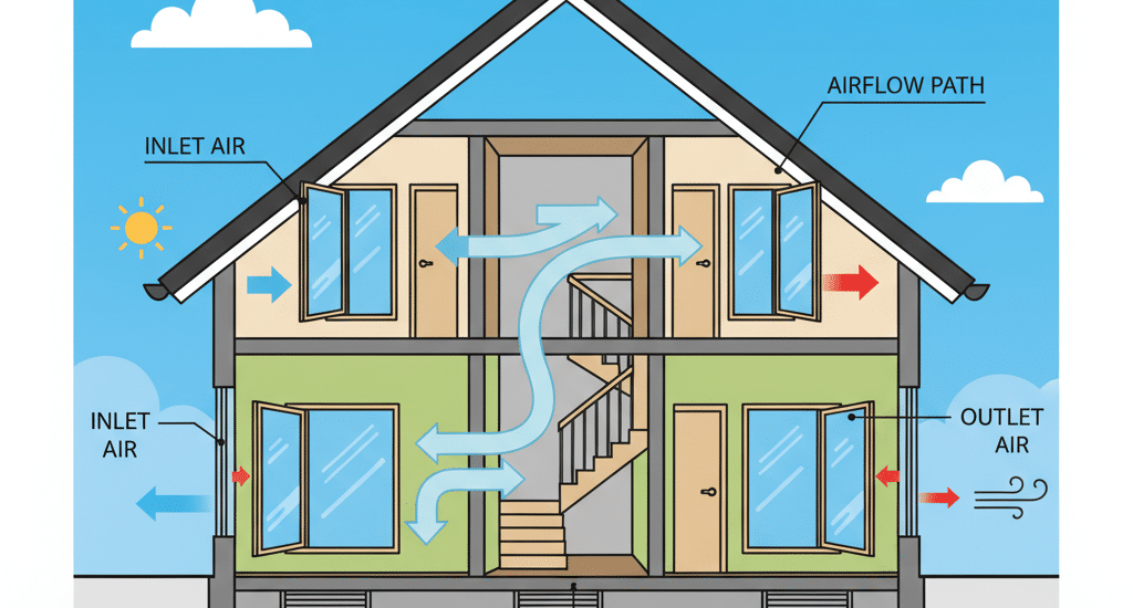 Desain Rumah dengan Ventilasi Silang: